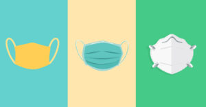 As diferenças entre máscara de tecido, máscara cirúrgica e respiradores PFF2