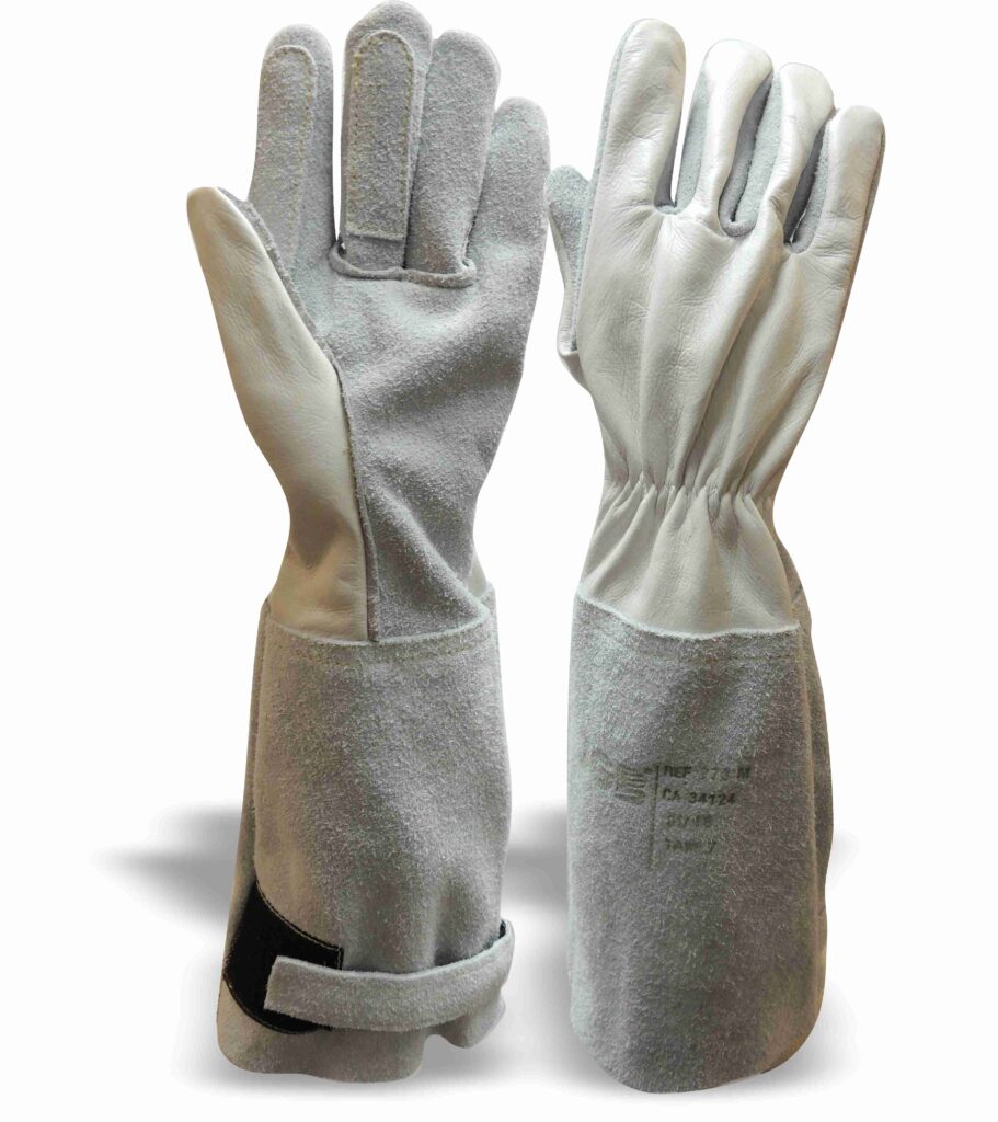 Luva mista de Raspa e Vaqueta